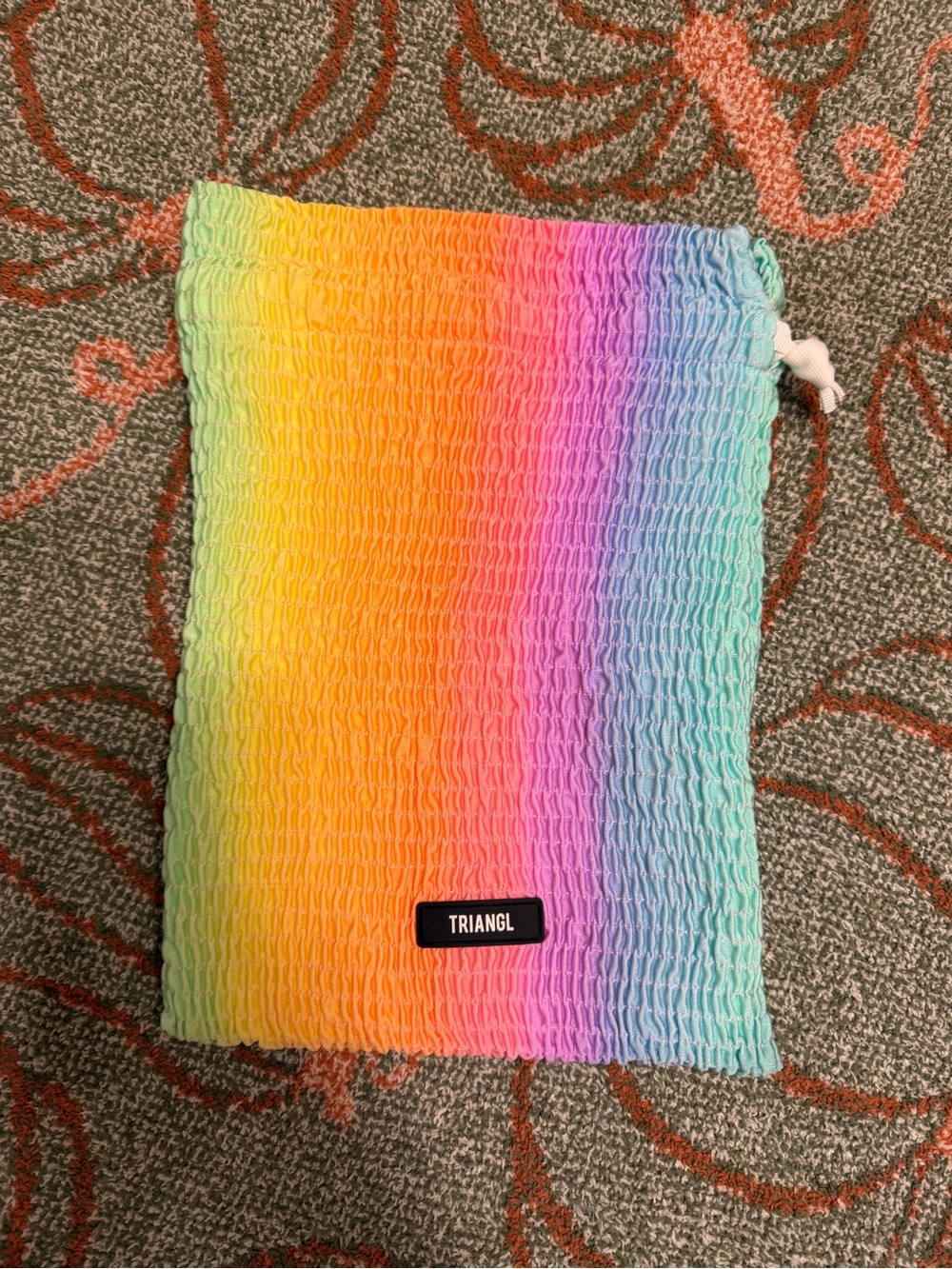 triangl swimwear Rainbow Ombre Drawstring Bag